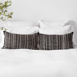 Minuit Mud Cloth Lumbar Pillow