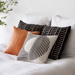 Demi Mud Cloth Pillow - Cream