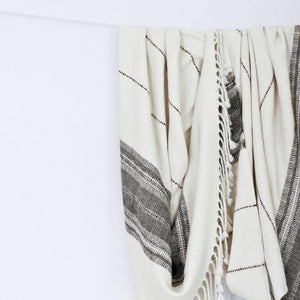 Striped Alpaca Throw