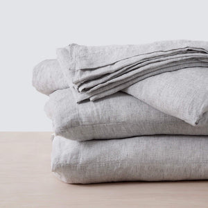 Blush Linen Sheet Set from The Citizenry, blush