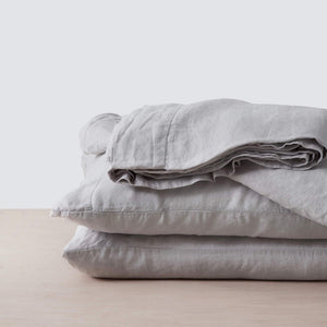 Blush Linen Sheet Set from The Citizenry, blush