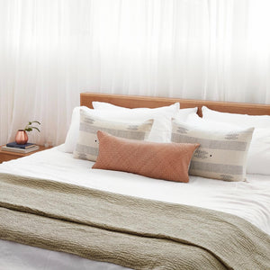 Dhara Leather Lumbar Pillow