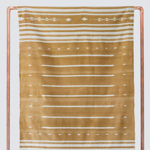 Mustard Yellow Cotton Dhurrie Rug