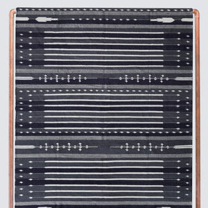 Large Navy Kilim Rug from India