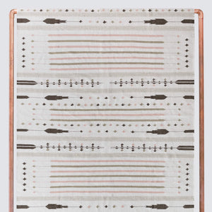 Blush and Olive Area Rug