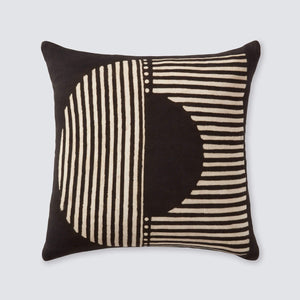 Demi Mud Cloth Pillow - Black