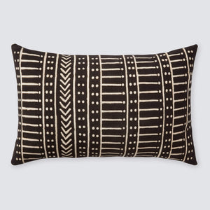 Minuit Mud Cloth Lumbar Pillow