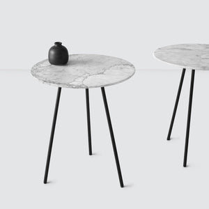 Puebla Marble Side Table - Grey