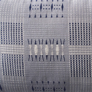 Minimal Woven Lumbar Pillow in Blue Grey
