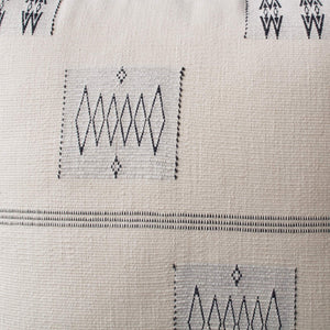 Black and White Modern Tribal Accent Pillow