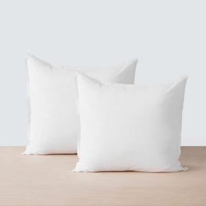 Organic Cotton Euro Shams, white