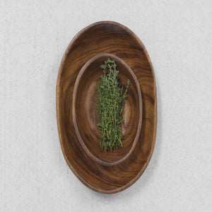 Wooden Serving Bowls - Set of 2