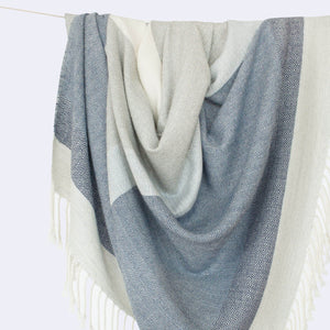 Striped Alpaca Throw Blanket