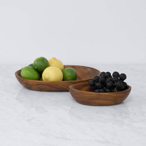 Wooden Serving Bowls in Small and Large