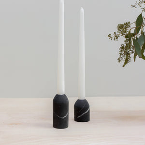 Puebla Marble Candle Holders - Set of 2