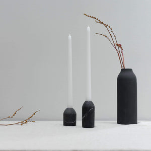 Puebla Marble Candle Holders - Set of 2