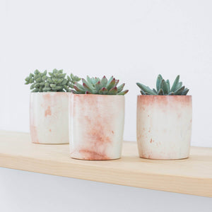 Modern Vases in Rare Blush Soapstone 
