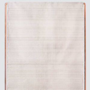 Handwoven rug made from recycled bottles, clay