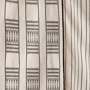 Modern Neutral Statement Handwoven Throw