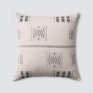 Black and White Modern Tribal Accent Pillow