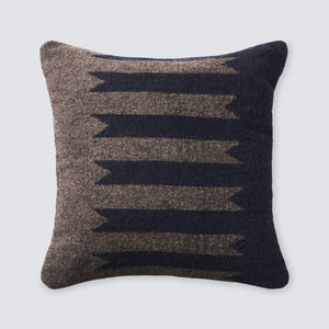 Neutral Modern Aztec Navy Pillow