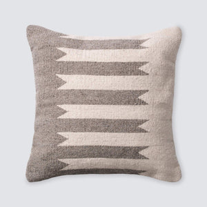 Neutral Modern Aztec Grey Cream Pillow