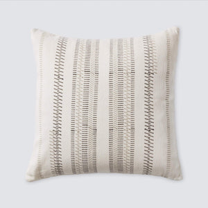 Grey Block Print Pillow